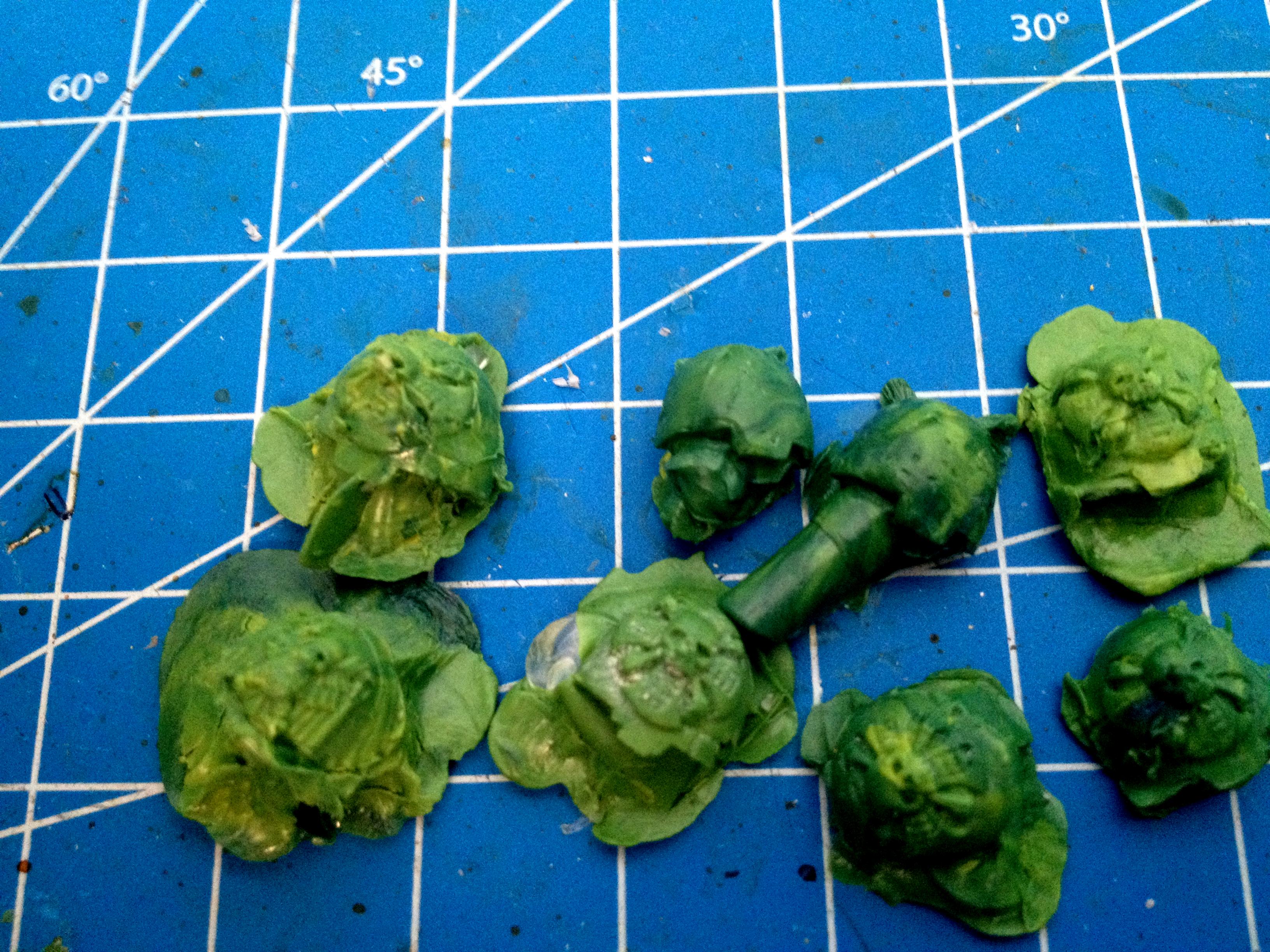 Green Stuff/Instant Mold Shoulder Pads Green Stuff/Instant Mold